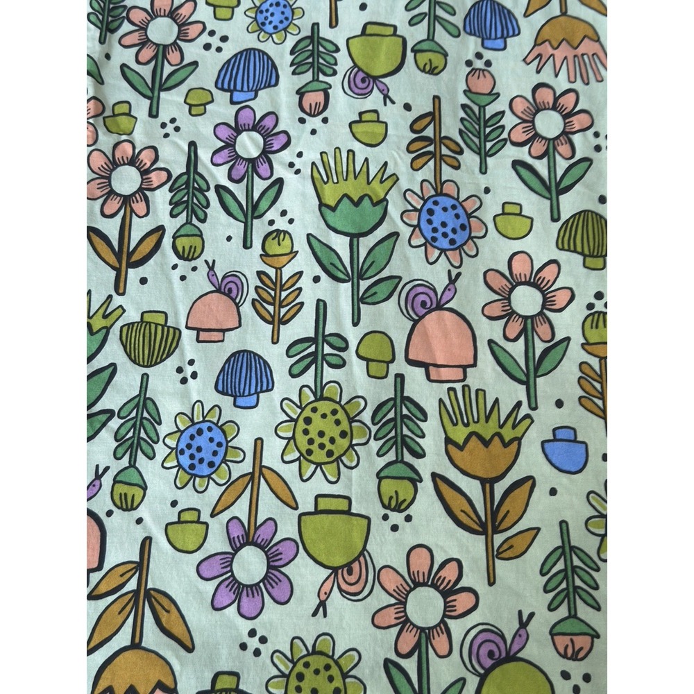 Urban Outfitters Sheet Set XL TWIN Mushroom Garden‎ Fairy Boho Earthy Flowers